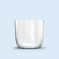 clear 4 Ounce Jar plastic candle container on light blue background